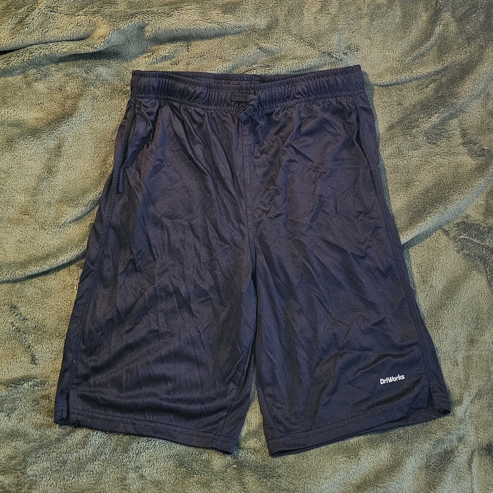 Athletic Works Black Boys Athletic Dry Fit Shorts